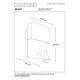 BOXER Wall Light LED 5W+3W+ USB White