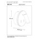 BENTJER Wall light Led 6W+3W 3000K White