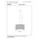 MAGIUS Pendant Rattan E27/40W Black/natur
