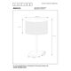 MAGIUS Table lamp Rattan E27/40W H52 Black/nature