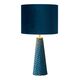 VELVET Table lamp E27/40W H47cm Blue