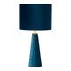 VELVET Table lamp E27/40W H47cm Blue
