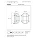 DUDLEY Outside Wall Light Oval IP65 E27/60W Matt