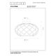 WOLFRAM Ceiling Light E27/40W Ø30 cm Gold