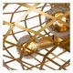 WOLFRAM Ceiling light E27/60W Ø 65cm Matt Gold