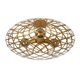 WOLFRAM Ceiling light E27/60W Ø 65cm Matt Gold