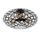 WOLFRAM Ceiling light E27/60W Ø 65cm Black