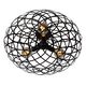 WOLFRAM Ceiling light E27/60W Ø 65cm Black