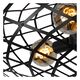 WOLFRAM Ceiling light E27/60W Ø 65cm Black