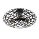 WOLFRAM Ceiling light E27/60W Ø 65cm Black