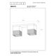 RENATE Ceiling Light  2x E27/40W Black/Gold