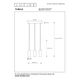 TUBULE  Pendant Led 3x7W 2700K Black