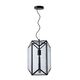 FERN Pendant E27/60W Ø28cm H 40cm Black/Glass