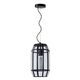 FERN Pendant E27/60W Ø20cm H35cm Black/Glass
