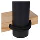 TANNER Wall lamp 1x E27 60W   Black/Wood