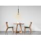 TANNER Pendant 1x E27 60W   Black/concrete