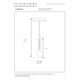TANNER Pendant 1x E27 60W   Black/concrete