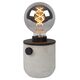 TANNER Table lamp 1x E27 60W H12.5cm Concrete/Blac