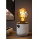 TANNER Table lamp 1x E27 60W H12.5cm Concrete/Blac