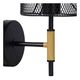 BASKETT Wall Light 1xE27/40W Black/Wood