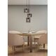 BASKETT Pendant 3xE27/40W Black/Wood