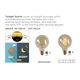 LED BULB TWILIGHT SENSOR  G95 E27/4W Amber