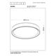 NURIA Ceiling Light Ø 50cm White