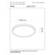 SILAS Ceiling Light  Black/Smoke