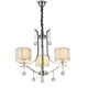 Хрустальная подвесная люстра Lumina Deco Fontenea LDP 8443-3 CHR