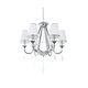 Хрустальная подвесная люстра Lumina Deco Milesia LDP 8926-6 WT+CHR