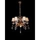 Хрустальная подвесная люстра Lumina Deco Finezzia LDP 9267-6 GD