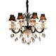 Хрустальная подвесная люстра Lumina Deco Denica LDP 66249-8 BK
