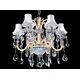 Хрустальная подвесная люстра Lumina Deco Denica LDP 66249-6 WT