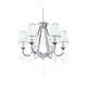 Хрустальная подвесная люстра Lumina Deco Milesia LDP 8926-6 WT+CHR