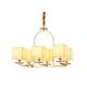 Хрустальная подвесная люстра Lumina Deco Liniano LDP 17100-6 GD