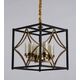 Подвесная люстра Lumina Deco Quadrato LDP 1223-4 BK+MD