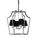 Подвесная люстра Lumina Deco Montero LDP 1249-4 CHR+BK