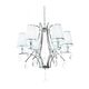 Хрустальная подвесная люстра Lumina Deco Glamour LDP 66247-6 WT+CHR
