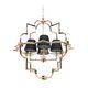 Подвесная люстра Lumina Deco Baltimore LDP 8020-4 GD+BK