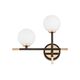 Бра Lumina Deco Marsiada LDW 6033N-2 BK+GD