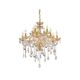 Хрустальная подвесная люстра Lumina Deco Eliza LDP 7025-8+4 GD