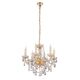 Хрустальная подвесная люстра Lumina Deco Eliza LDP 7026-6 SL+GD