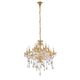 Хрустальная подвесная люстра Lumina Deco Eliza LDP 7025-8+4 GD