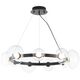 Люстра BOSQUE SP9 BLACK/TRANSPARENT