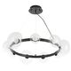 Люстра BOSQUE SP9 BLACK/TRANSPARENT