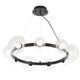 Люстра BOSQUE SP9 BLACK/TRANSPARENT