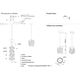 ((Светильник подвесной ROLANDO SP1.1 CHRONE