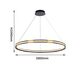 ((подвесная люстра Rota LED*59.4W, 5400LM, 4000K, included основание черного матового цвета с золоты