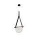 ((07687-30,19(21) Подвес Тэрро черный (плафон прозрачный) w37*5 h120 Led 8W (4000K)