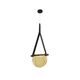 ((07687-30,19(03) Подвес Тэрро черный (плафон янтарь) w37*5 h120 Led 8W (4000K)